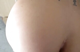 Momseducedme fucking my hot milf stepmom while she is stuck in garage pov