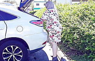 I can't believe i suck the guy in the parking lot cock and swallow his cum bbw ssbbw cock cumshot cumshot in mouth hijab