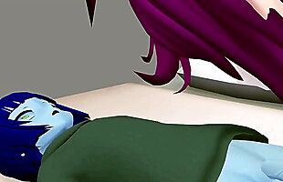 (mmd giantess) encounter with a succubus
